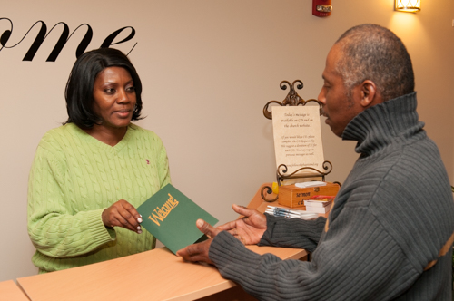 Greeter with a First Time Guest